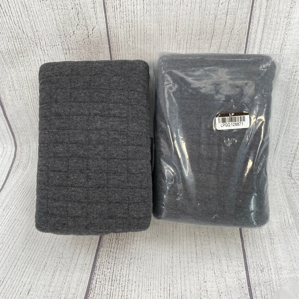 Threshold Quilted Standard Sham (Set of 2) Charcoal Gray Jersey Cotton Soft